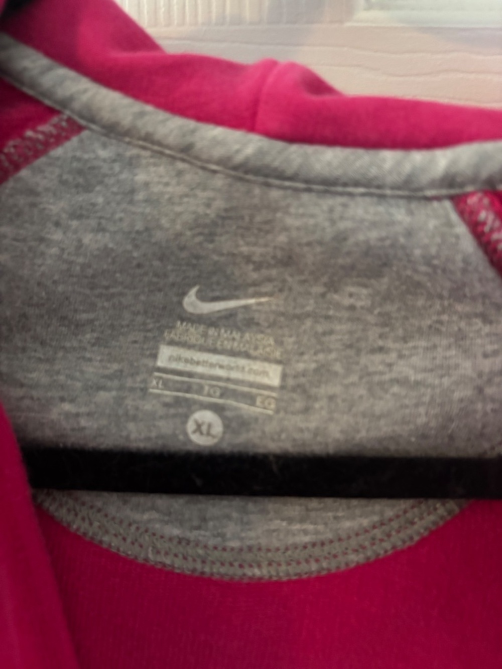 Nike Women’s Pink Full Zip Hoodie Sweatshirt XL Y2K Athletic Casual - Picture 2 of 2